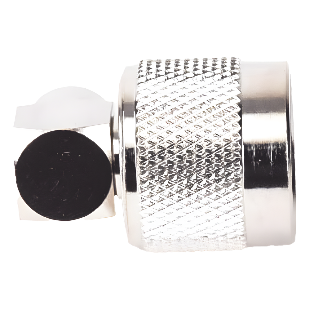 Conector N Macho en A/R de Anillo Plegable para Cables LP-195, LP-142, RG-58/U, RG-142/U, Niquel/ Oro/ Teflón.
