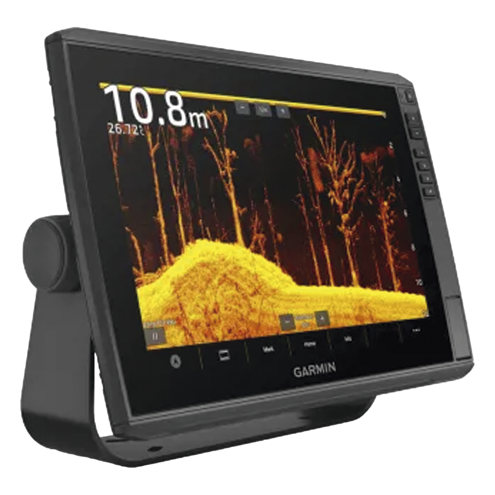 Plotter de Pesca Garmin / Pantalla Táctil WXGA IPS 12.1" / GPS GLONASS Galileo BeiDou Multibanda / Sonda CHIRP ClearVü SideVü / IPX7 / NMEA 2000 / 10 Hz