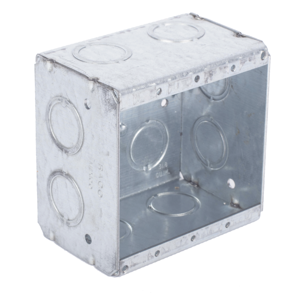 Caja Multigang de 2 Gangs/ Profundidad de 2-1/2 Pulgadas (6.35 cm)/ 12 Entradas de 1/2 - 3/4 Pulgadas (1.27 - 1.91 cm)