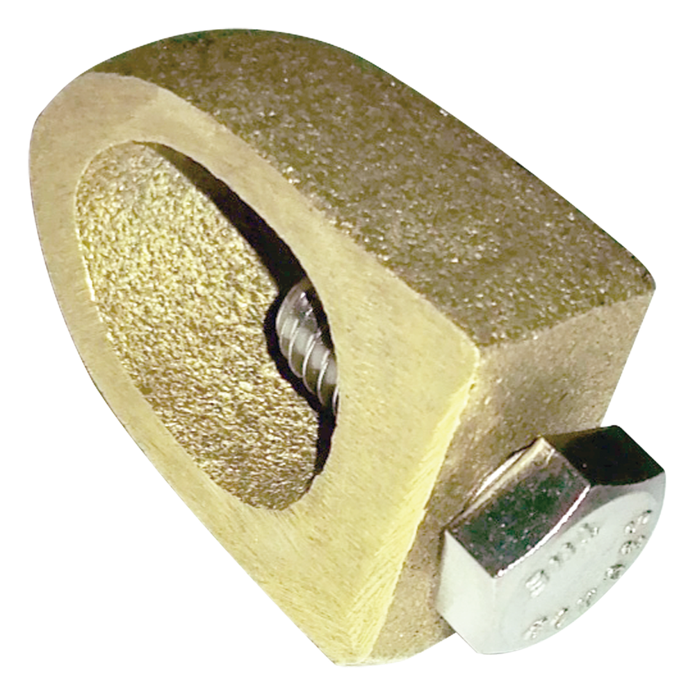 Conector Varilla-Cable / Bronce 100% / Tornillo Acero Inox / Varilla 5/8-3/4 in / Cable 4-1/0 AWG