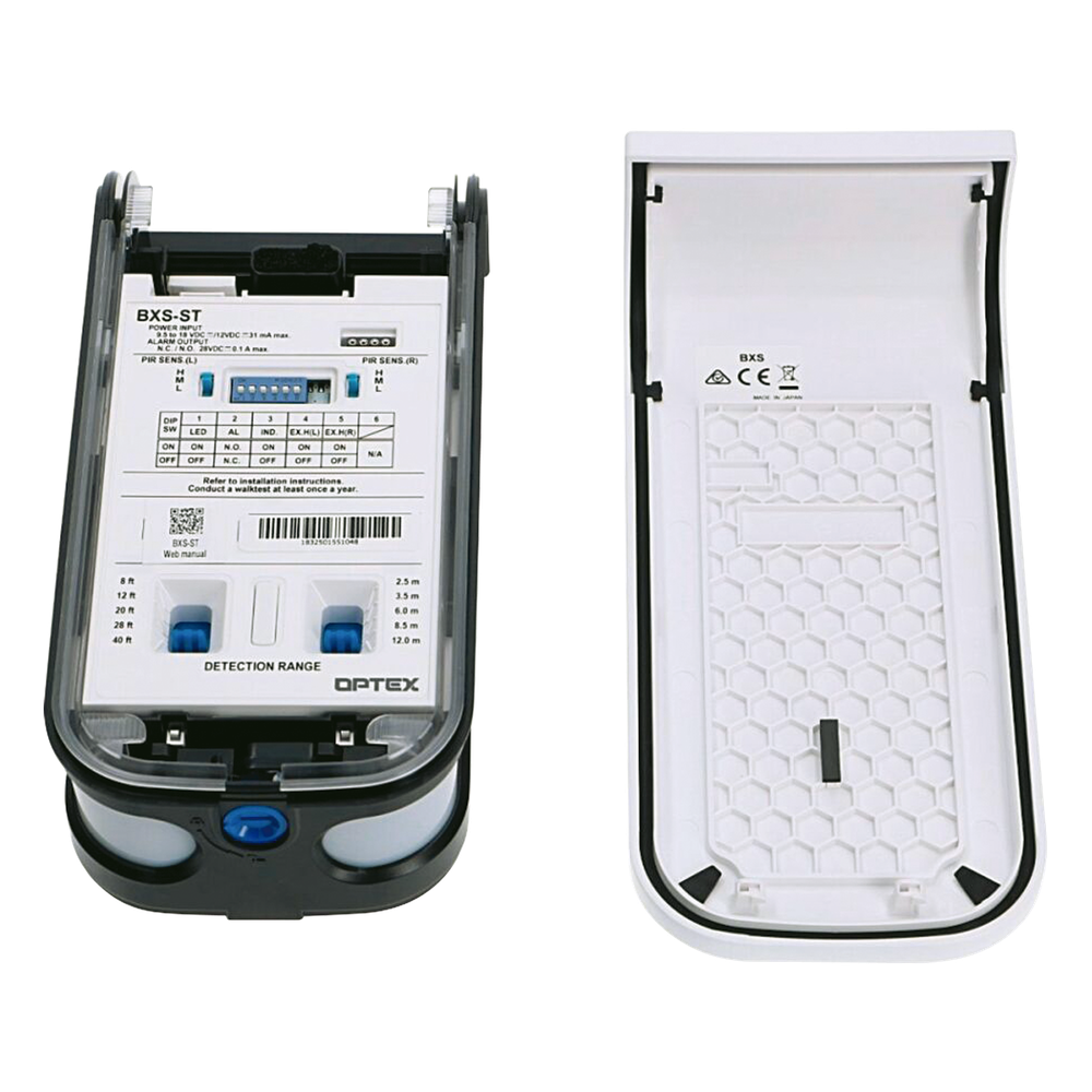 Sensor de Movimiento / 24 Metros de Detección / 100% Exterior / Serie Shield de Optex / Diseño Estético y Formal / Cableado / Compatible con cualquier panel de alarma