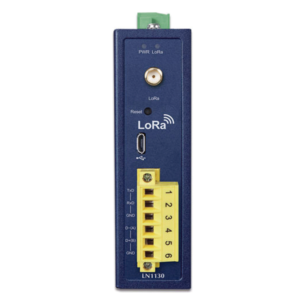 (LoRa)  Controlador de Nodo Industrial IP30 (Modbus RS232, RS485)