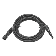 Cable Fotovoltaico 2.5 m, Negro, Calibre 10 AWG con Terminales MC4 en Ambos Extremos