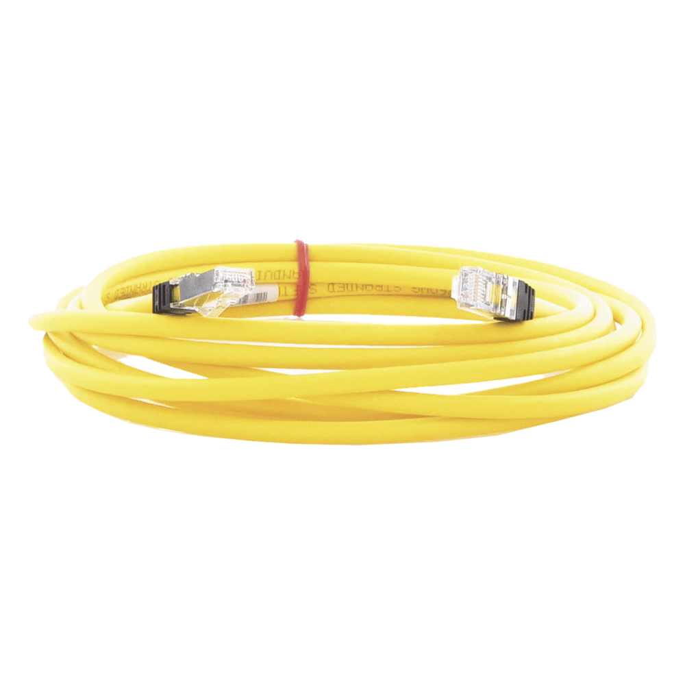 Patch Cord Cat6A, Blindado S/FTP, CM/LS0H, 3.96 Metros (13 Pies), Color Amarillo