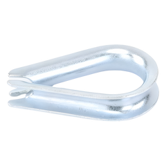 Cuello/ Guardacabo/ Rozadera para Cable de 1/4" de Acero Galv. por Inmersión.