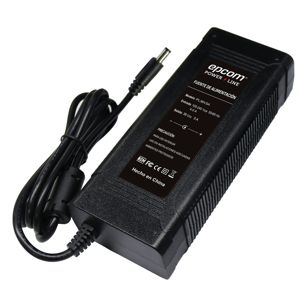 Fuente de poder / 36 Vcc Regulados / 5 Amp / Voltaje de Entrada de 100 - 240 VCA