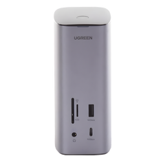 HUB USB-C (Docking Revodok Pro) 12 en 1 | 2 USB-A 3.0 | 1 USB-C PD Carga 100W | 1 USB-A 3.1 | 1 USB-C 3.1 | HDMI 4K | HDMI 8K Ultra HD | Display Port 4K | RJ45 (Gigabit) | Lector Tarjeta SD + Micro SD (TF) | Jack Audio 3.5mm.