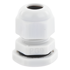 Conector Plástico Tipo Glándula para Cable de 4 a 8 mm de Diámetro.
