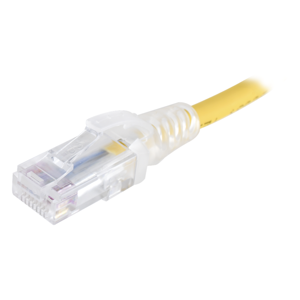 Patch Cord MC6 Modular Cat6 UTP, CM/LS0H, 0.3 Metros (1 Pie), Color Amarillo