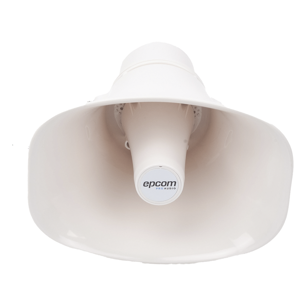 Altavoz para Exterior | Tipo Trompeta | 15-30W | 70/100V | IP66 | Material ABS | Bracket de Metal
