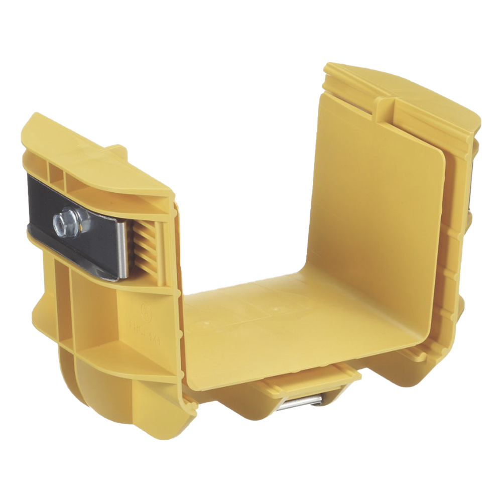 Union Recta "Cople", Para Canaleta FiberRunner™ 4X4, Color Amarillo