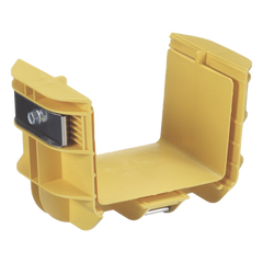 Union Recta "Cople", Para Canaleta FiberRunner™ 4X4, Color Amarillo