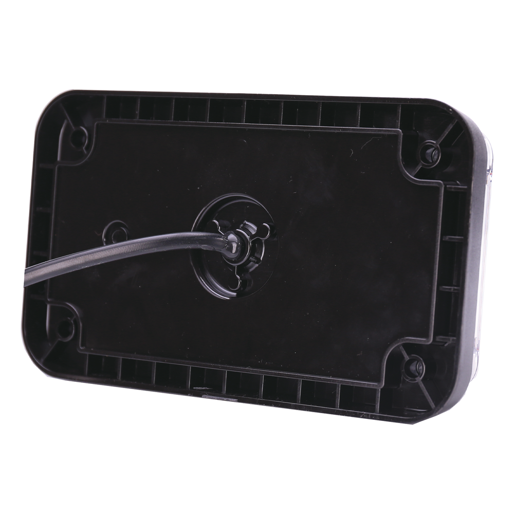 Luz de Advertencia de 7X4", Color Ámbar, Con Luces de Trabajo, Ideal para Ambulancias