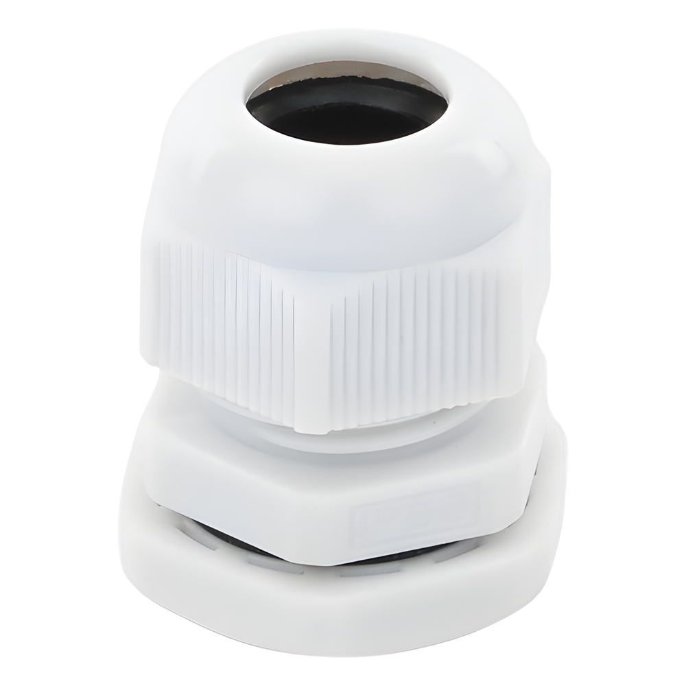 Conector Plástico Tipo Glándula para Cable de 6 a 12 mm de Diámetro.