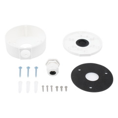 Caja de Conexiones Plástica Compatible con Cámaras epcom / HIKVISION / Uso en Exterior