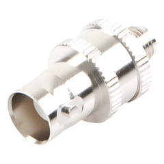 Adaptador en Línea  de Conector BNC Hembra a SMA Hembra / Radios Portátil Kenwood, Uniden, Níquel/ Oro/ Teflón.