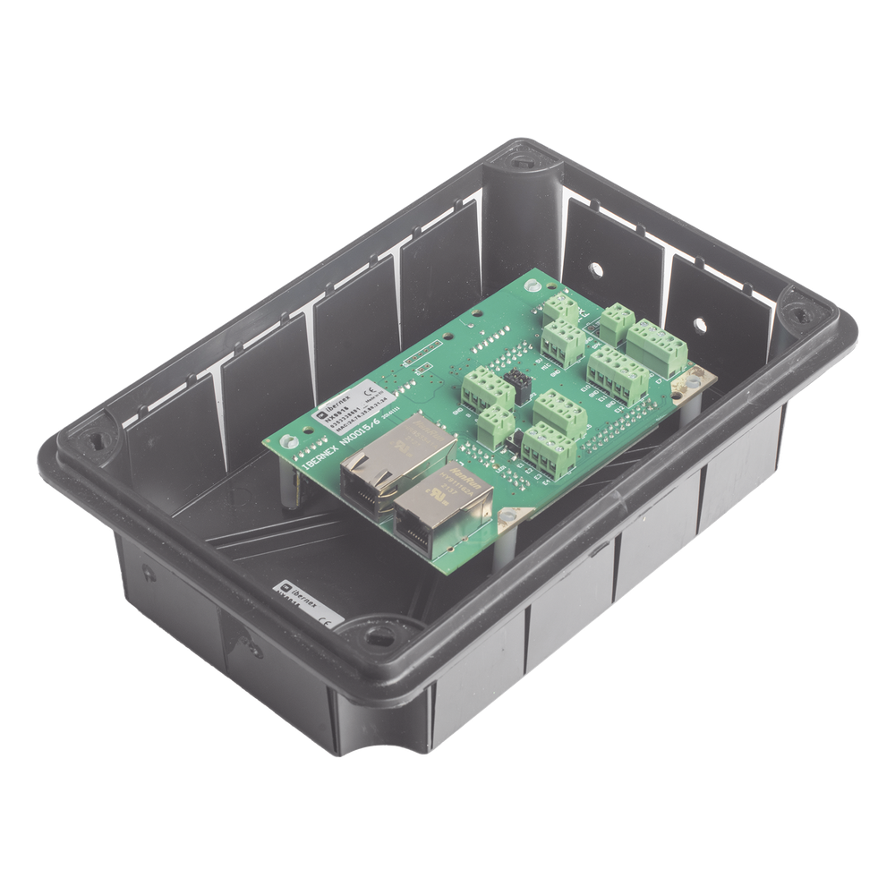 Terminal Hospitalaria Empotrable NX0015 / Controlador IP para Sistema de Llamada Paciente-Enfermera / VoIP SIP / PoE / 12 Entradas Digitales / Bus RS485