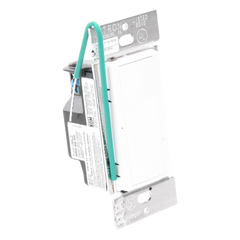 Interruptor de pared on/off para sistema RadioRA 2, doble voltaje 120/277 V, 8 A en iluminación y motores de 1/10 HP (3 A), dos hilos sin cable neutro, unipolar o multilocalización
