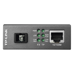 Convertidor Fibra Óptica WDM Monomodo / 1 puerto RJ45 10/100 Mbps / 1 puerto SC/UPC 100 Mbps /  Hasta 20 Km / Para su Funcionamiento Requiere el Modelo MC111CS / Plug and Play