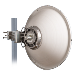Antena Direccional de Alto Rendimiento / 30.5 ± 1 dBi / 2 ft / 5.9-7.125 GHz / Conectores RP-SMA / Alto Aislamiento al Ruido / Fácil Montaje y herraje de acero inoxidable /  Radomo Incluido