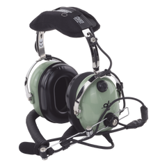 Auriculares de aviación, con micrófono, sobre la cabeza, helicóptero