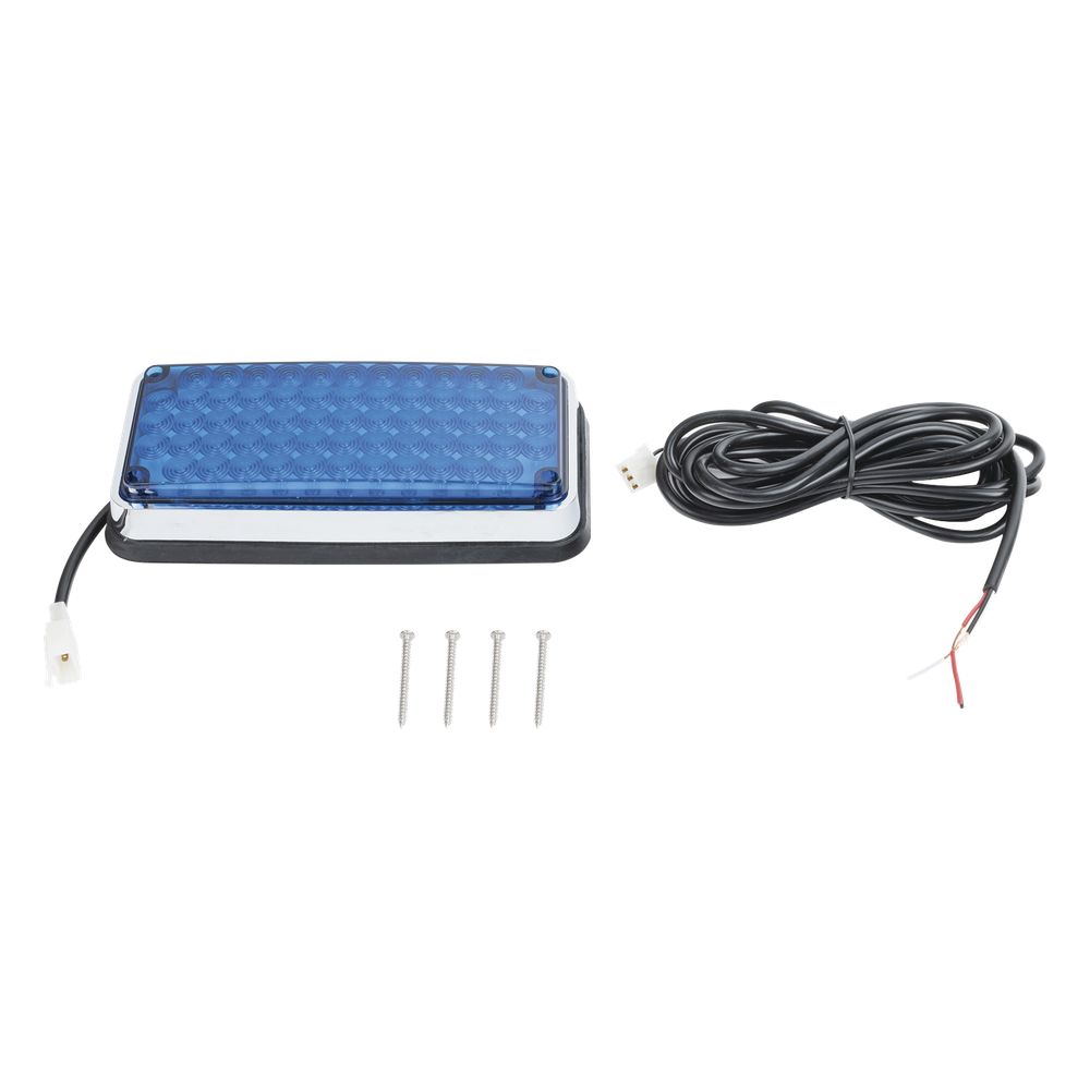 Luz de advertencia de 7x3", Color Azul, Ideal para ambulancias