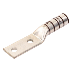 Zapata de compresión LCC500-12-6 para cal. 500 Kcmil, Doble barreno para tornillo prisionero de 1/2, Espaciado de orificios 44.5mm, 1 Pz