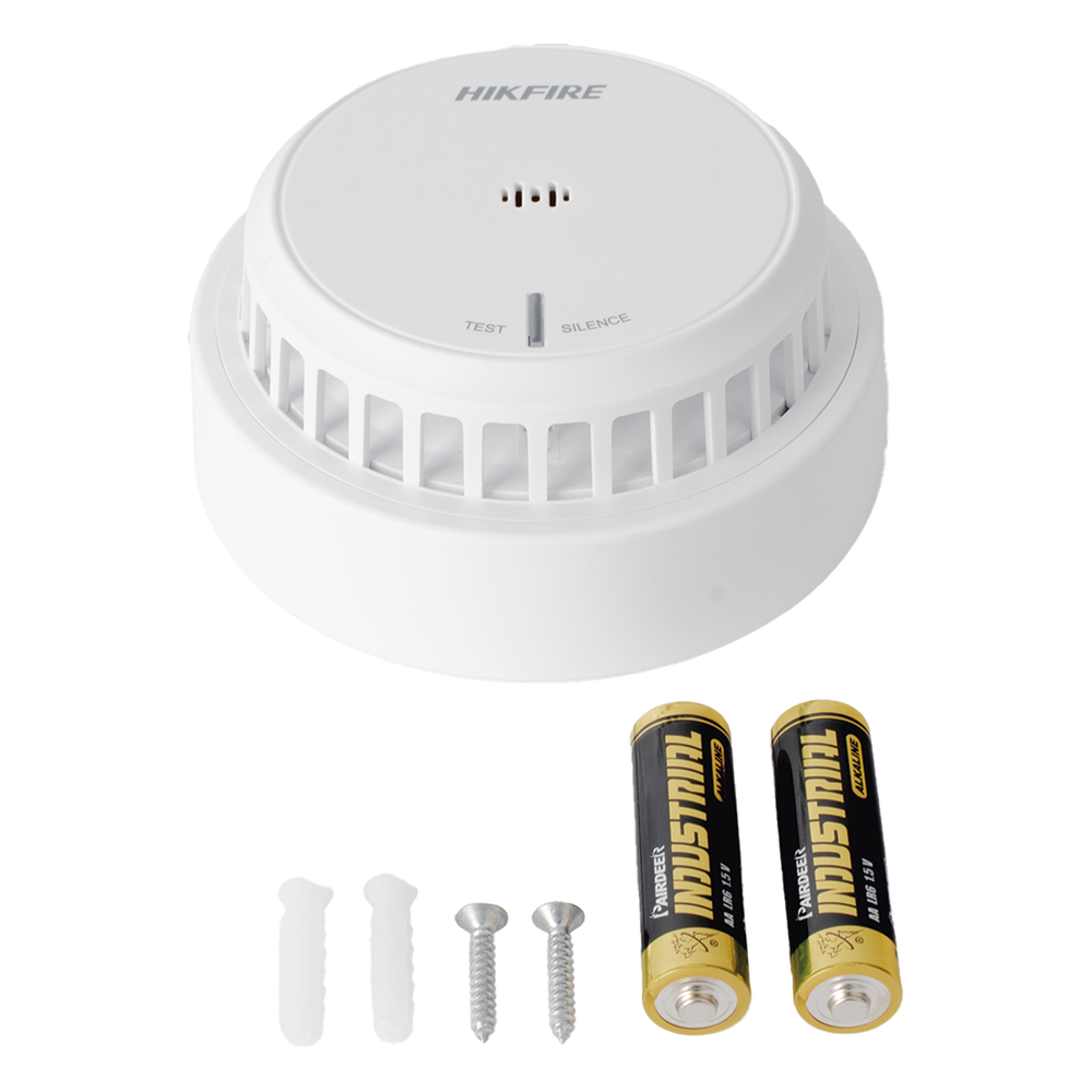 (HikFire) Detector de Humo Óptico Hikvision / Tecnología Avanzada de Detección de Incendios / Alarma Temprana y Fiabilidad Certificada
