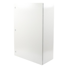 Gabinete de Acero IP66 Uso en Intemperie (800 x 1200 x 400 mm) con Placa Trasera Interior Metálica y Compuerta Inferior Atornillable (Incluye Chapa y Llave).