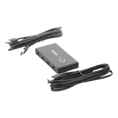 Conmutador USB para Compartir 4 Puertos USB 3.0 a 2 PC Ìs | Cambio Mediante Botón | Incluye Dos Cables USB de 1.5 m | ABS | Permite que 2 Usuarios Compartan 4 Dispositivos Periféricos USB3.0, como una impresora, un escáner, etc.