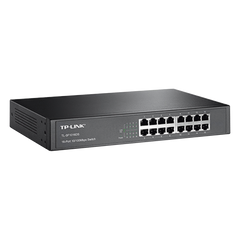 Switch no administrable de 16 puertos 10/100 Mbps de escritorio y para montaje en rack