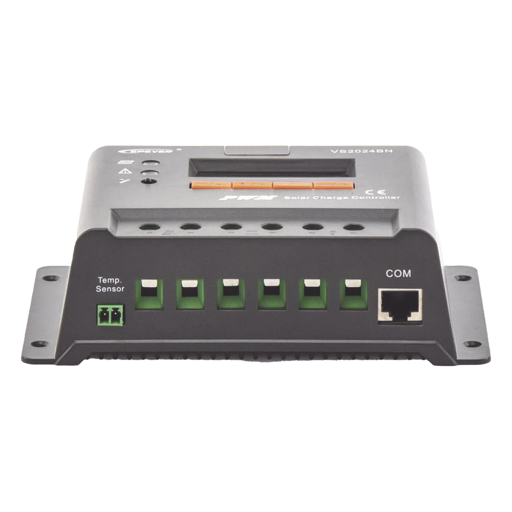 Controlador Solar de Carga y Descarga PWM 12/24V 20A con Display, Parámetros Configurables