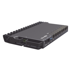 (RB5009UG+S+IN) RouterBoard, CPU 4 Núcleos, 8 Puertos Gigabit, 1 SFP+, Solo RouterOS v7