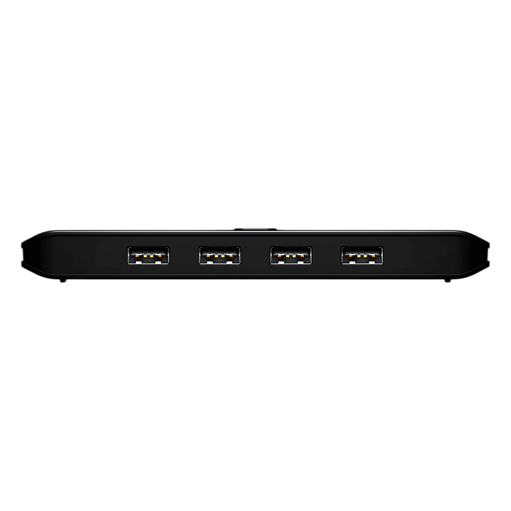Switch USB 2.0 Compartido 2 x 4 Essentials | 480 Mbps | InstaSync | Pulsador Integrado | Diseño Compacto