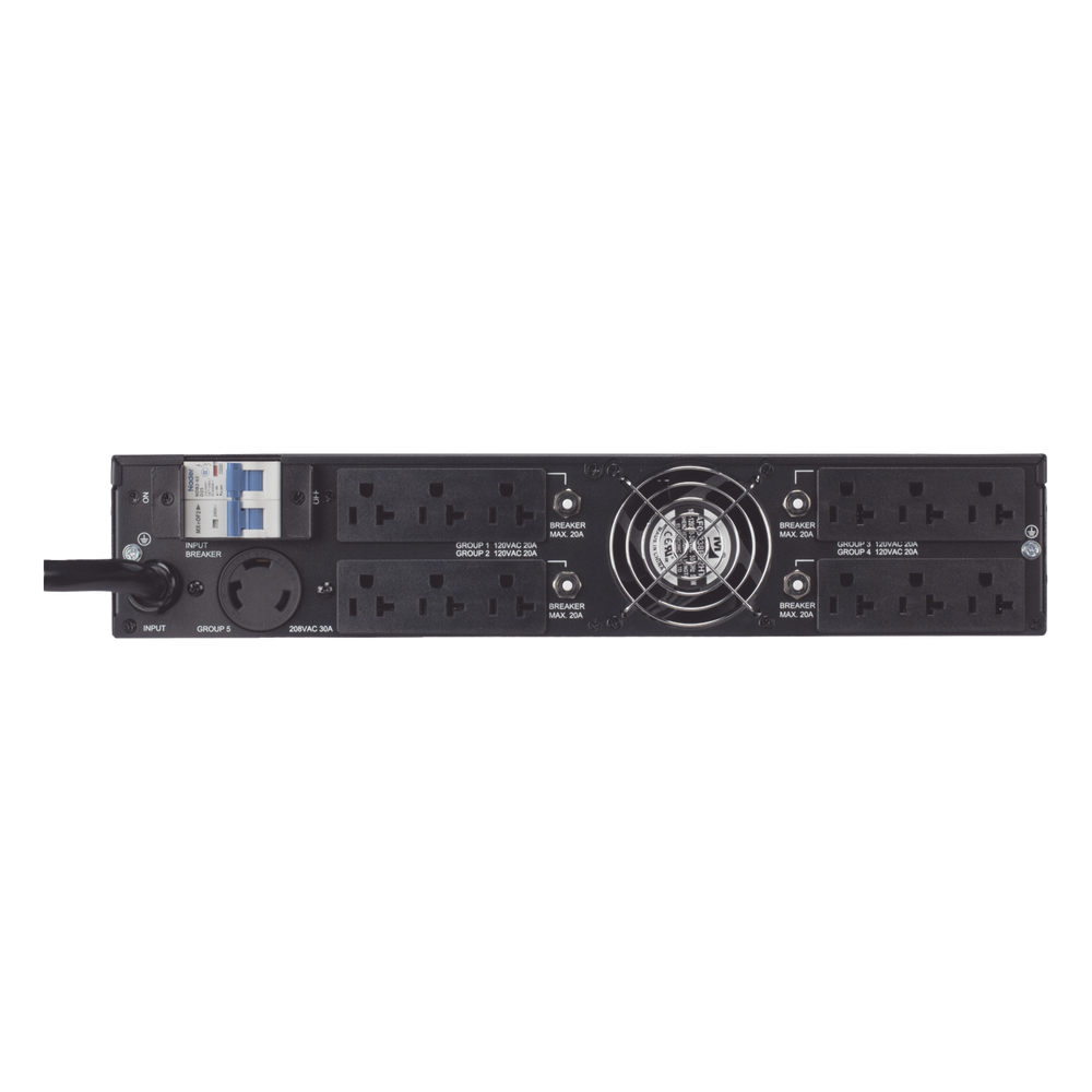 Transformador Reductor de 208 Vca a 120 Vca, Con Entrada NEMA L6-30P, 1 Salida L3-30R y 12 Salidas 5-20R, Recomendado Para UPS de Panduit