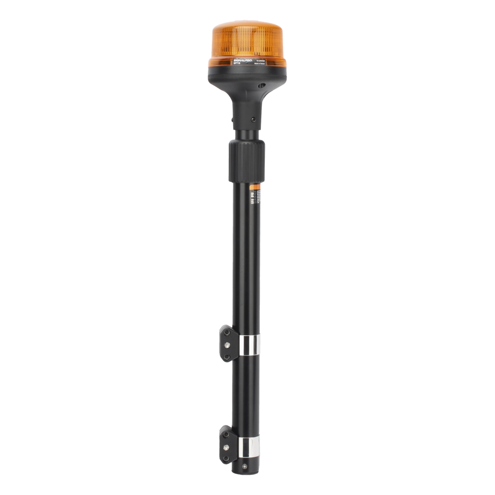 Luz Telescópica para Motocicletas de 8 LED, Ambar, Lente Ambar, SAE