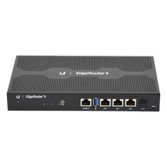 EdgeRouter 4, con 3 puertos 10/100/1000 Mbps + 1 puerto SFP, con funciones avanzadas de ruteo