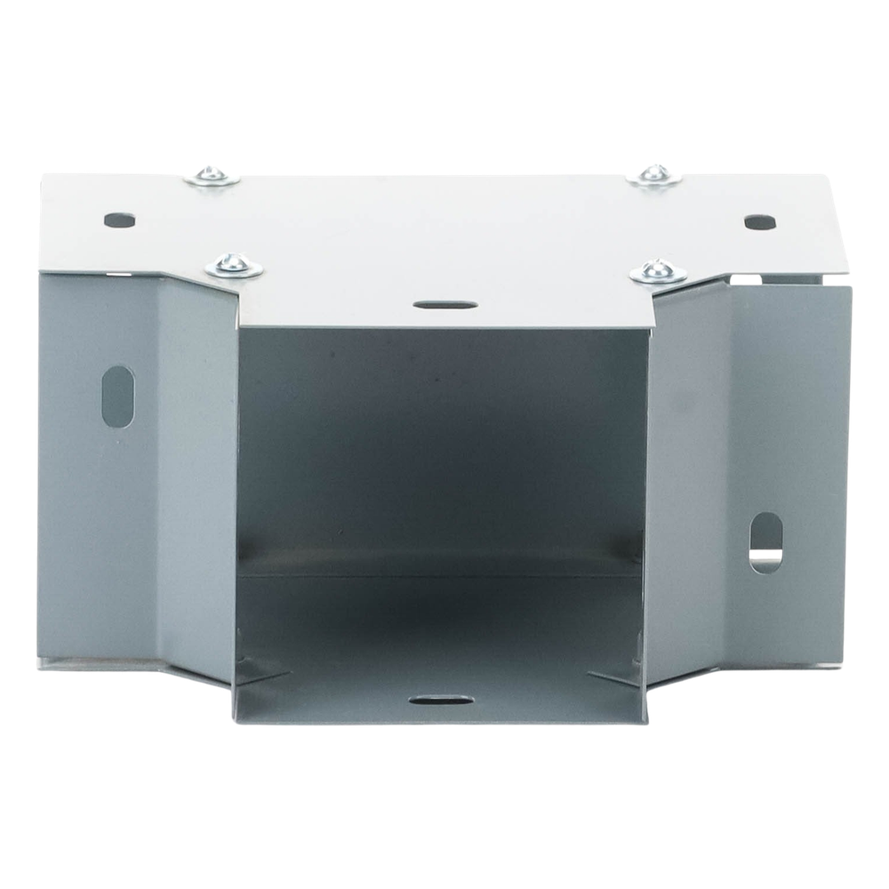 Derivación "T" horizontal 100 x 100 mm (3.94 x 3.94 pulg.), fabricado en lámina de acero al carbón
