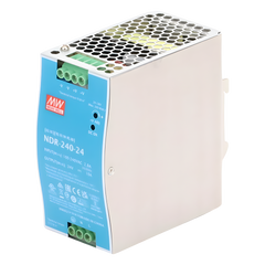 Fuente de poder industrial para riel DIN / 240W / 24Vcc / 10A / Entrada: 90-264Vca