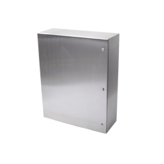 Gabinete de Acero Inoxidable IP66 Uso en Intemperie (800 x 1000 x 300 mm) con Placa Interna Galvanizada.