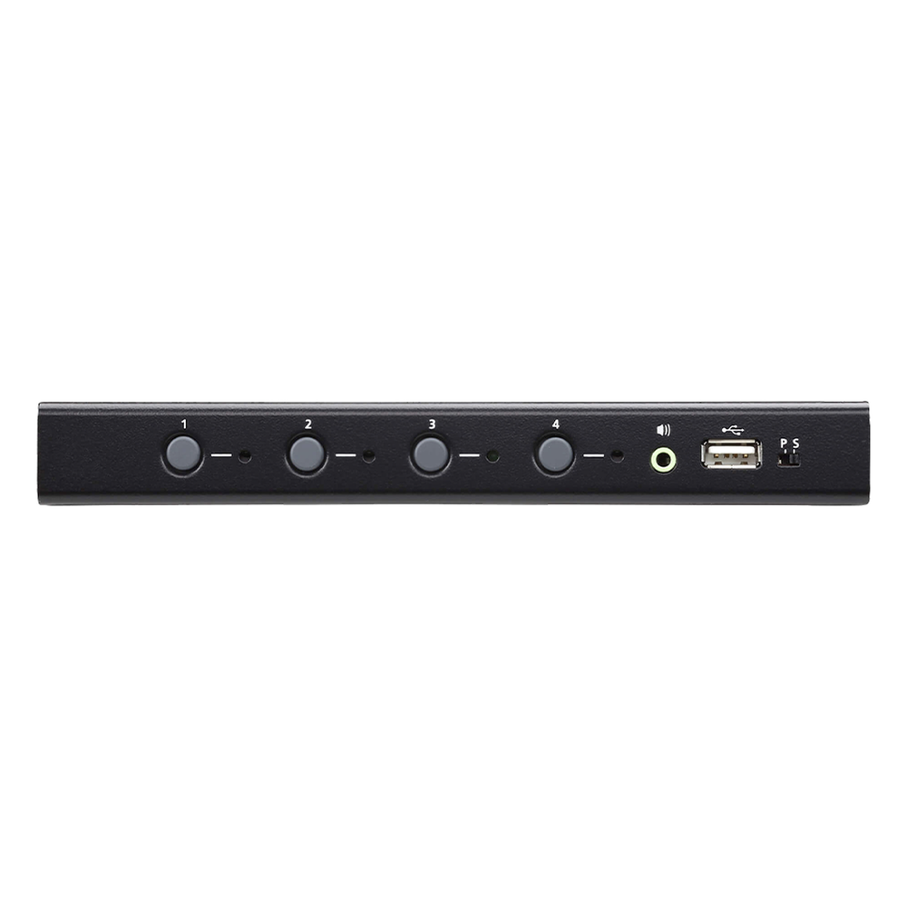 Switch KM USB| 4 Puertos | Boundless Switching | RS232 | Controla 4 Computadoras con 1 Teclado/Mouse