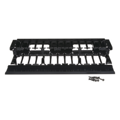 Organizador de Cables Horizontal NetManager de Alta Densidad, Sencillo (Solo Frontal), Para Rack de 19in, 2UR