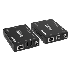 Extensor HDMI | Soporta KVM | Transmisión hasta 100 m | Cable CAT6 |  1080P@60Hz | Copia EDID automática | Sin compresión ni retraso | PoC