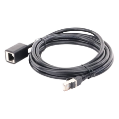 Cable de Extensión Cat6 RJ45 F/UTP / Macho a Hembra / 3 Metros (9.84 Pies) / Método de Conexión 568B / Velocidad de Transmisión 1000Mbps / Ancho de Banda del Canal 250MHz / Caja de Cobre / Negro
