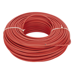 Cable Fotovoltaico Rojo / Cobre Estañado / 6 mm² (10 AWG) / 2000V / Rollo 100m / UL 4703 y TUV