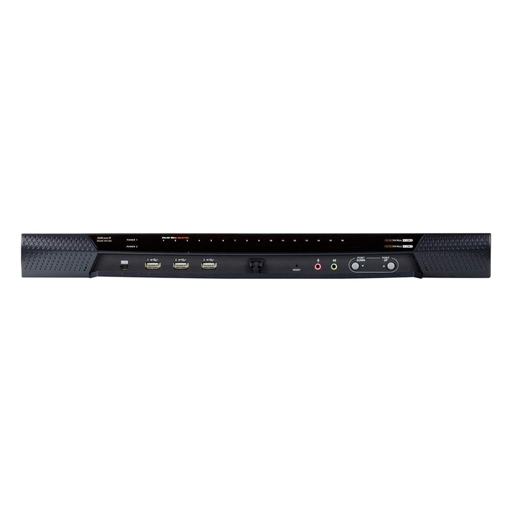 Switch KVM por IP multi-interfaz | Cat 5 | 16 puertos de 1 consola local | 1 consola remota con Virtual Media (1920 x 1200) |