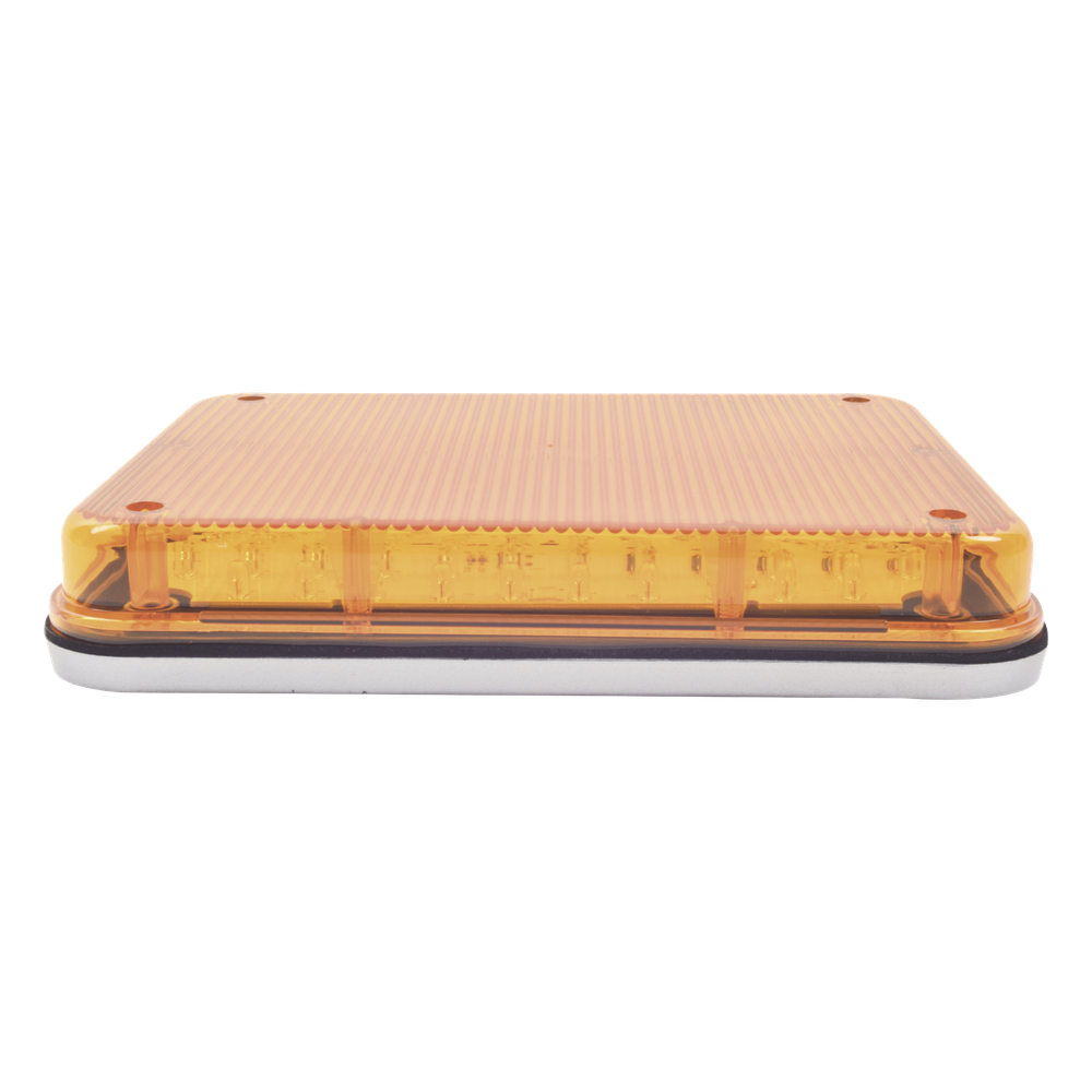 Luz de Advertencia de 9X7", Color Ámbar, Ideal para Ambulancias
