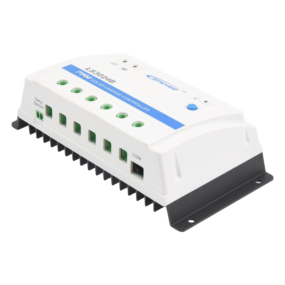 Controlador Solar PWM / 30A / 12/24V / RS-485 / Baterías Gel-AGM-Selladas / Parámetros Configurables