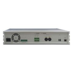 ETAPA DE POTENCIA DIGITAL 2x240W 100V  MILLENNIUM IP CON CONECTIVIDAD IP LAN, SUPERVISON, CALIDAD DE SONIDO HQ PARA 2 ZONAS, EN FORMATO RACK 2U