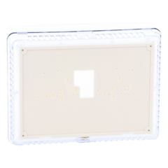 Guarda antimanipulación para termostato de pared, cubierta transparente, tamaño grande, montaje vertical u horizontal con cerradura de llave